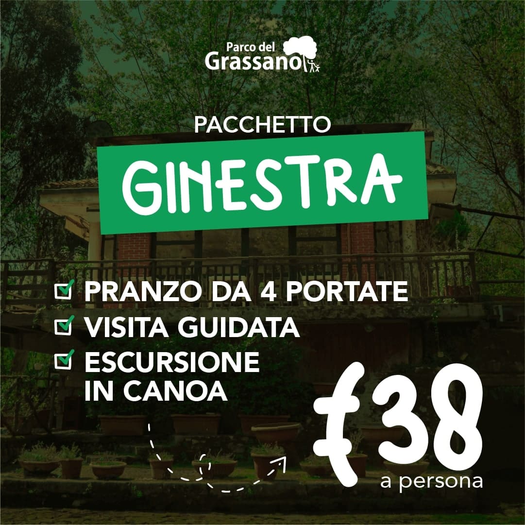 PACCHETTO GINESTRA: pranzo al ristorante - escursione didattica - escursione in canoa